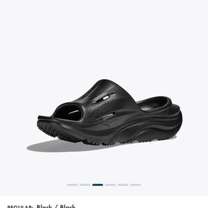 Hoka All-Black Slide Sandals